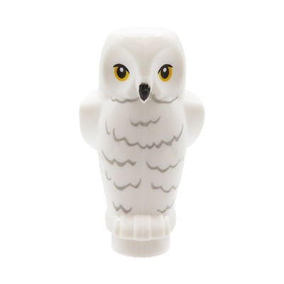 LEGO sowa / sówka Hedwiga (Harry Potter) w kolorze białym z żółtymi oczami