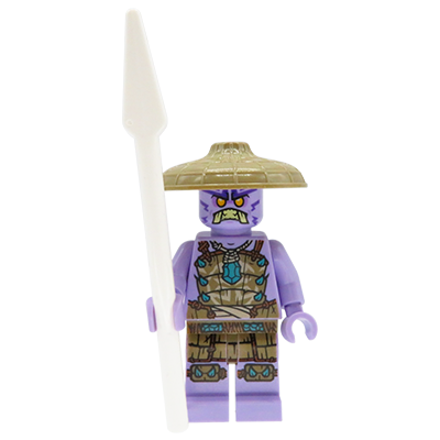 LEGO Ninjago The Island - figurka Rumble Keeper / Strażnik Grzmotu w kapeluszu, z włócznią