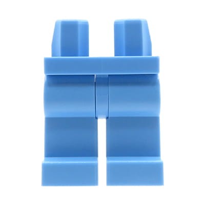Nogi / spodnie figurki LEGO niebieskie (medium blue), jednolite