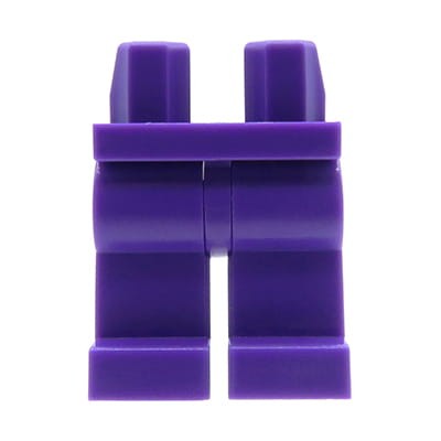 Nogi / spodnie figurki LEGO ciemne fioletowe, jednolite