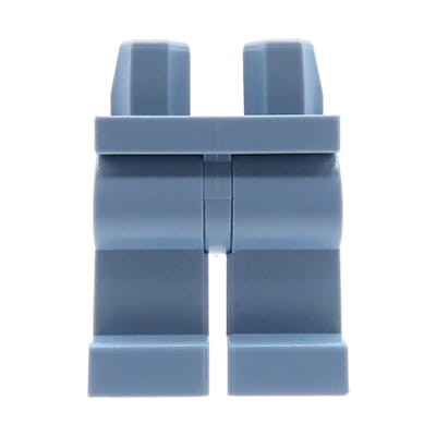 Nogi / spodnie figurki LEGO niebieskie piaskowe, jednolite