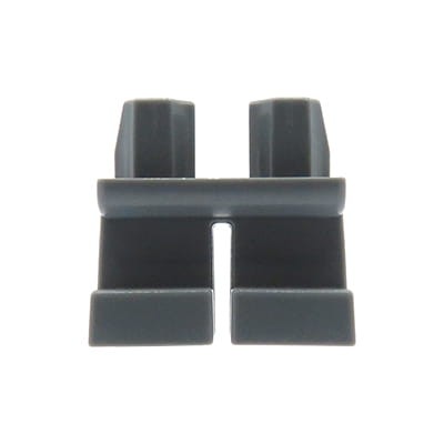 Nogi / spodnie figurki LEGO ciemne szare, krótkie