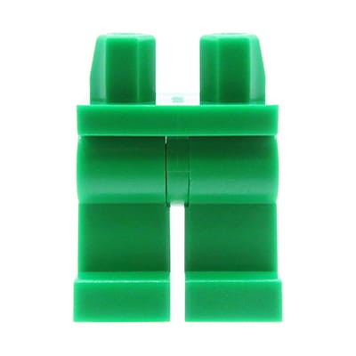 Nogi / spodnie figurki LEGO zielone, jednolite
