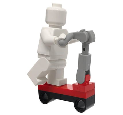 Hulajnoga LEGO w kolorze czerwono-czarno-szarym
