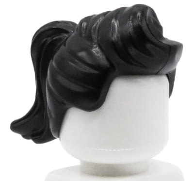 Zum Produkt LEGO Minifigurenhaar - weiblich, schwarz, Pferdeschwanz