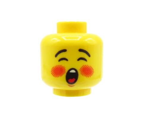 Przejdź do produktu LEGO głowa / główka figurki - rumieńce, otwarta buzia