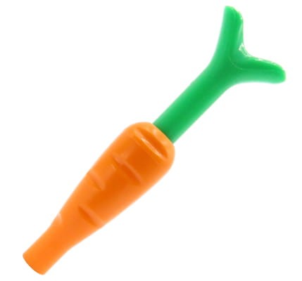 LEGO marchew / marchewka - pomarańczowa z natką