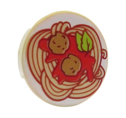 LEGO spagetti / makaron z klopsikami i sosem pomidorowym