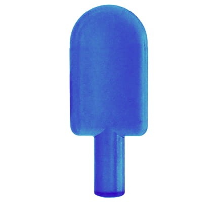 LEGO lody / lód na patyku - przezroczysty niebieski