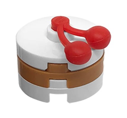 LEGO tort / ciasto / deser - z wisienką