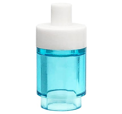 LEGO bidon / butelka z ustnikiem - przezroczysta niebieska