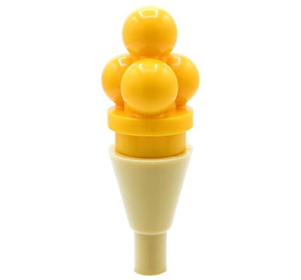 LEGO lody w wafelku - waniliowe, gałkowane