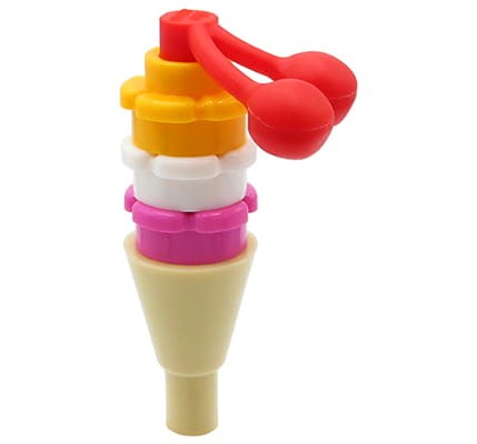 LEGO lody / deser w wafelku - z wisienką