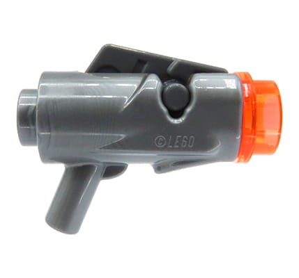 LEGO pistolet / blaster strzelający klockami - srebrny