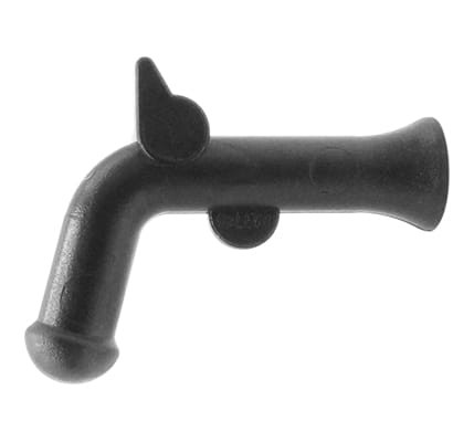 LEGO pistolet skałkowy piraci - perłowy ciemny szary