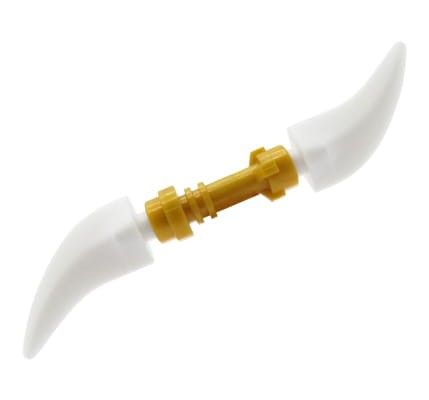 LEGO Ninjago podwójne ostrze / sztylet - białe kły