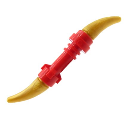 LEGO podwójne ostrze / sztylet - złote kły