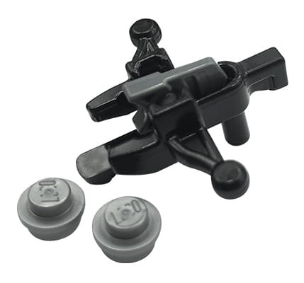 LEGO blaster / kusza strzelająca klockami - czarny