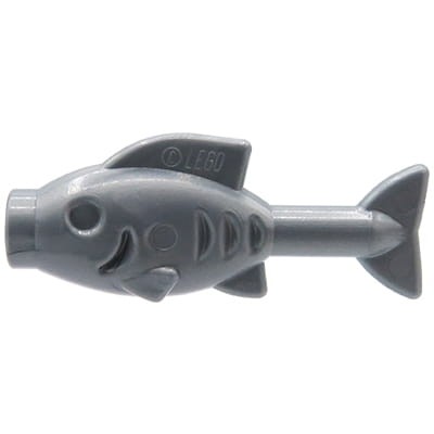 LEGO ryba / rybka - srebrna matowa