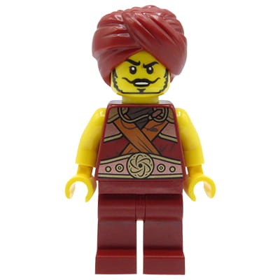 LEGO Ninjago - mini figurka Arab Gravis mistrz żywiołu