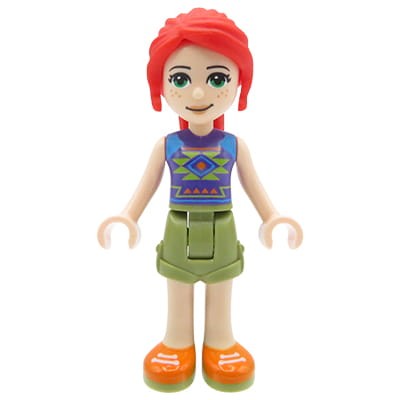 LEGO Friends - mini figurka Mia w oliwkowych spodenkach