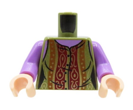 LEGO tors figurki - bluzka z oliwkową kamizelką