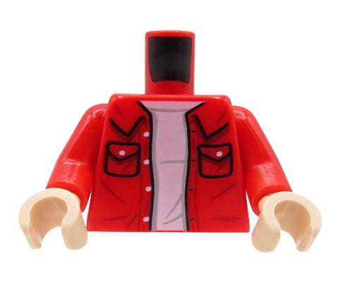 Przejdź do produktu LEGO tors figurki - czerwona rozpięta koszula 