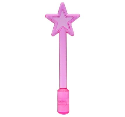 LEGO magiczna różdżka - różowa przezroczysta