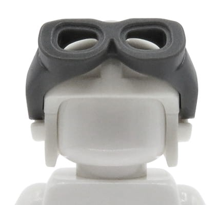 LEGO czapka pilotka / pilota z okularami - biała