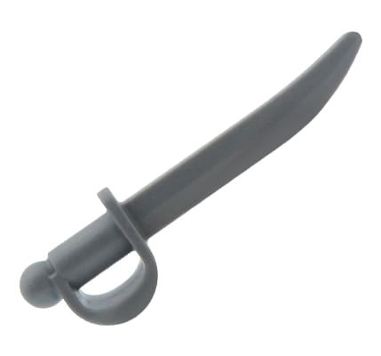 Accéder au produit Sabre / épée de pirate LEGO - gris bleuté foncé
