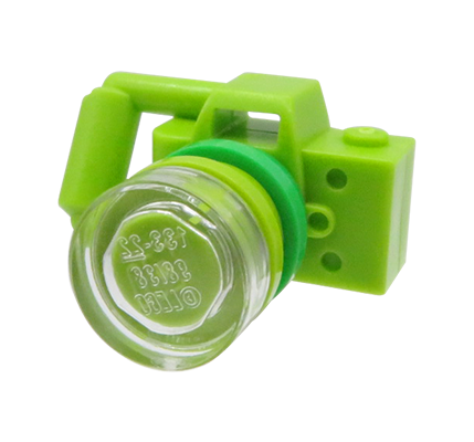 LEGO aparat fotograficzny z obiektywem - limonkowy