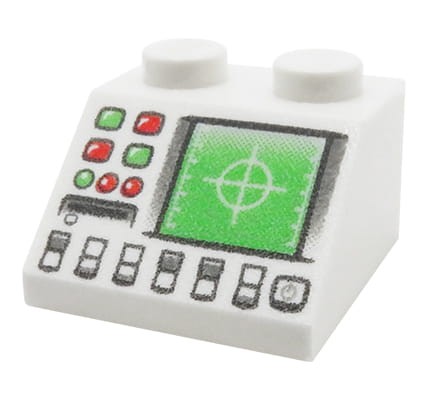 LEGO komputer pokładowy / radar - biały