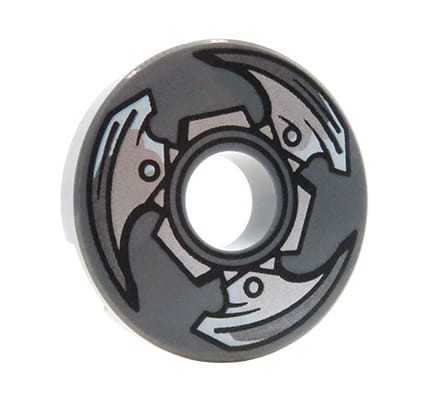 LEGO Ninjago dysk ostrza - płytka 2x2 z nadrukiem