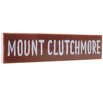 LEGO drogowskaz - płytka 1x4 z nadrukiem