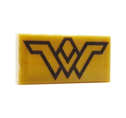 LEGO logo Wonder Woman - płytka 1x2 z nadrukiem
