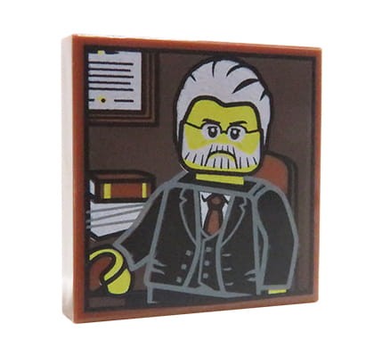 LEGO obraz / obrazek / portret mężczyzny - płytka 2x2 z nadrukiem