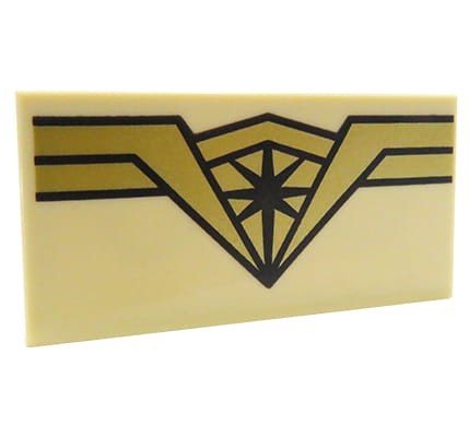 LEGO logo Wonder Woman - płytka 2x4 z nadrukiem