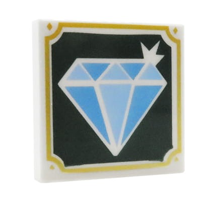 LEGO obraz / obrazek diament - płytka 2x2 z nadrukiem