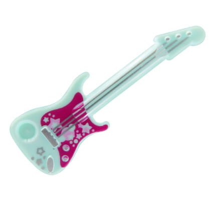 LEGO gitara elektryczna - miętowo-różowa