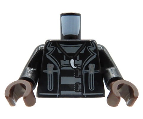 Przejdź do produktu LEGO tors figurki - czarna kurtka, naszyjnik, rękawiczki