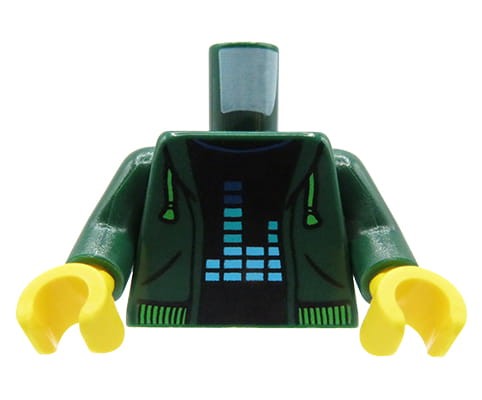 Przejdź do produktu LEGO tors figurki - ciemna zielona bluza z kapturem