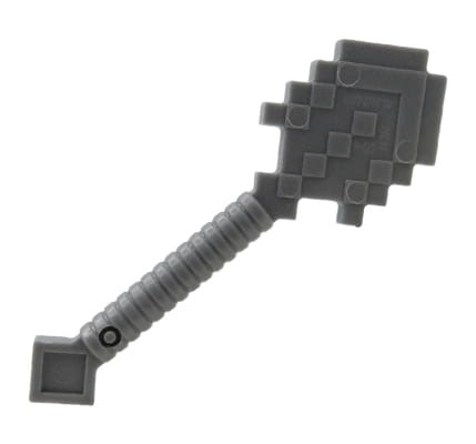 LEGO Minecraft łopata - ciemna szara