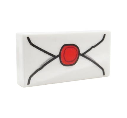 LEGO list / koperta z pieczęcią - biała