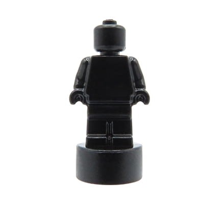 LEGO statuetka / trofeum / figurka - czarna