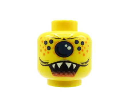 LEGO głowa / główka figurki - potwór / kosmita z jednym okiem