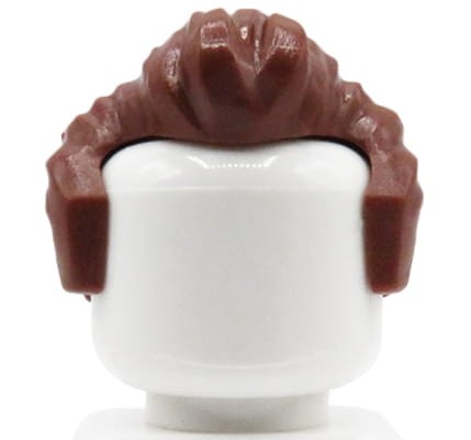 LEGO włosy figurki - męskie, brązowe, krótkie