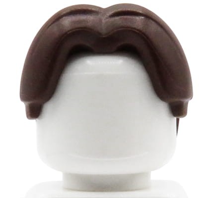 Przejdź do produktu LEGO włosy figurki - męskie, ciemne brązowe, przedziałek 