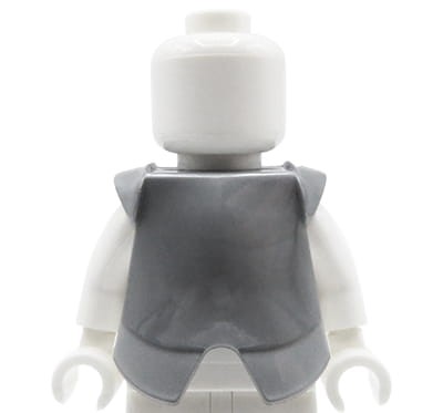 LEGO zbroja rycerska / rycerza - srebrna matowa