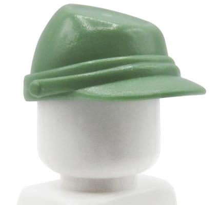 LEGO czapka kawalerzysty / kepi - zielona piaskowa