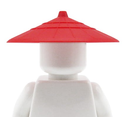 Zum Produkt LEGO asiatischer konischer Hut - rot